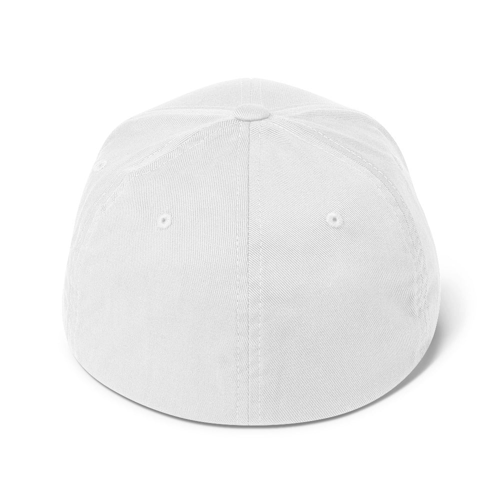 Physique Prodigy FlexFit Closed Back Twill Cap (White)