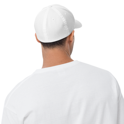 Prodigy FlexFit Closed Back Twill Cap (White)