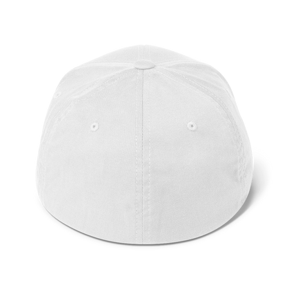 Prodigy FlexFit Closed Back Twill Cap (White)