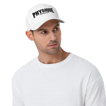 Physique Prodigy FlexFit Closed Back Twill Cap (White)