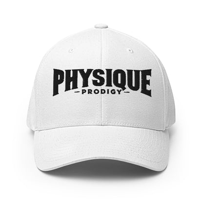 Physique Prodigy FlexFit Closed Back Twill Cap (White)