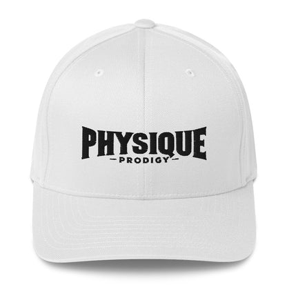 Physique Prodigy FlexFit Closed Back Twill Cap (White)