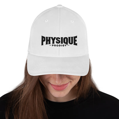 Physique Prodigy FlexFit Closed Back Twill Cap (White)