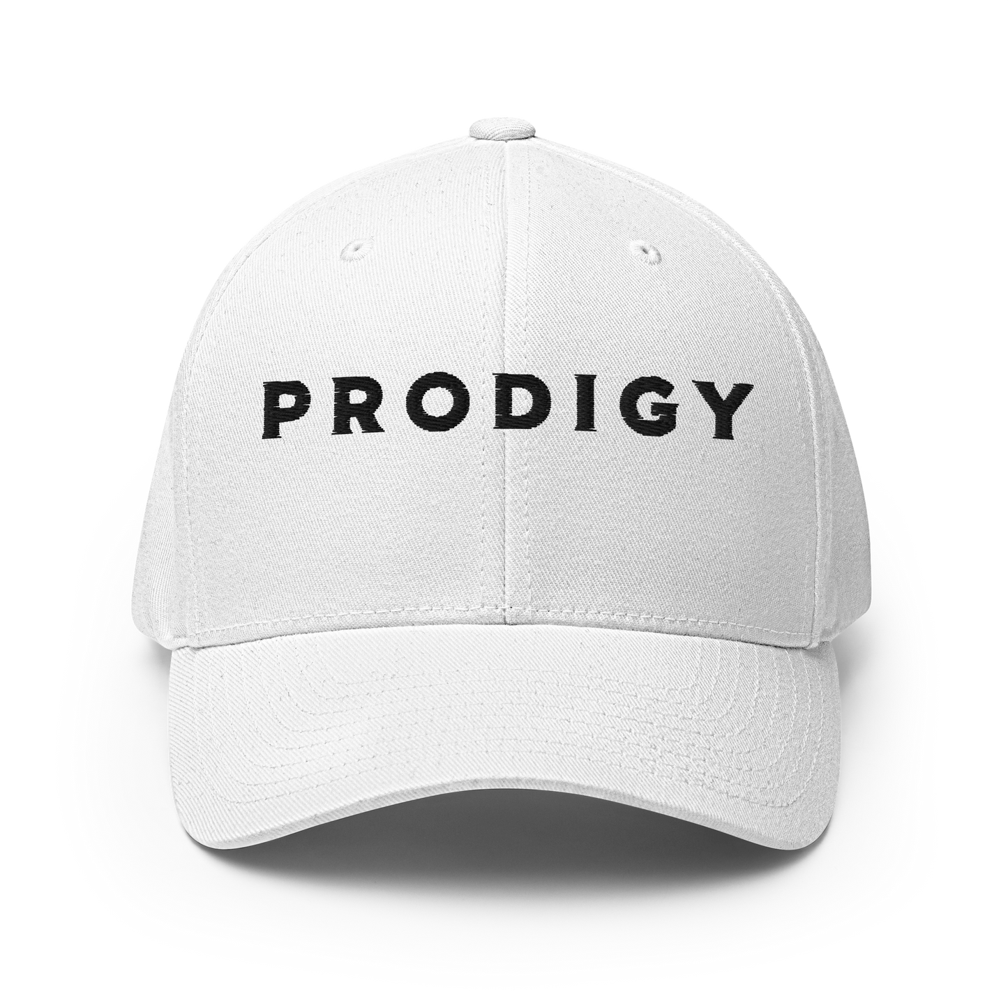 Prodigy FlexFit Closed Back Twill Cap (White)