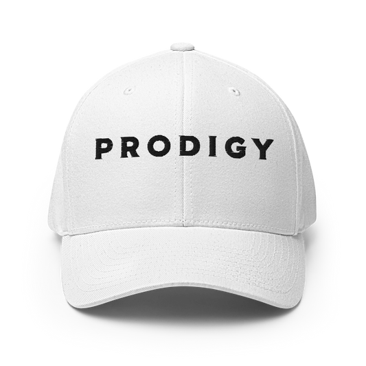 Prodigy FlexFit Closed Back Twill Cap (White)