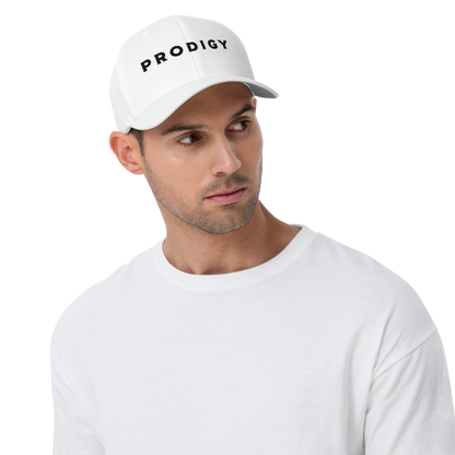 Prodigy FlexFit Closed Back Twill Cap (White)