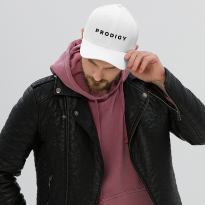 Prodigy FlexFit Closed Back Twill Cap (White)