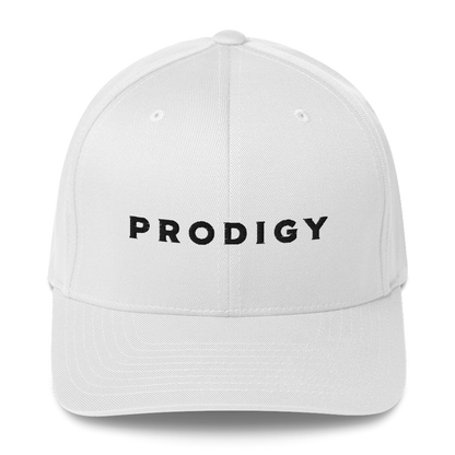 Prodigy FlexFit Closed Back Twill Cap (White)