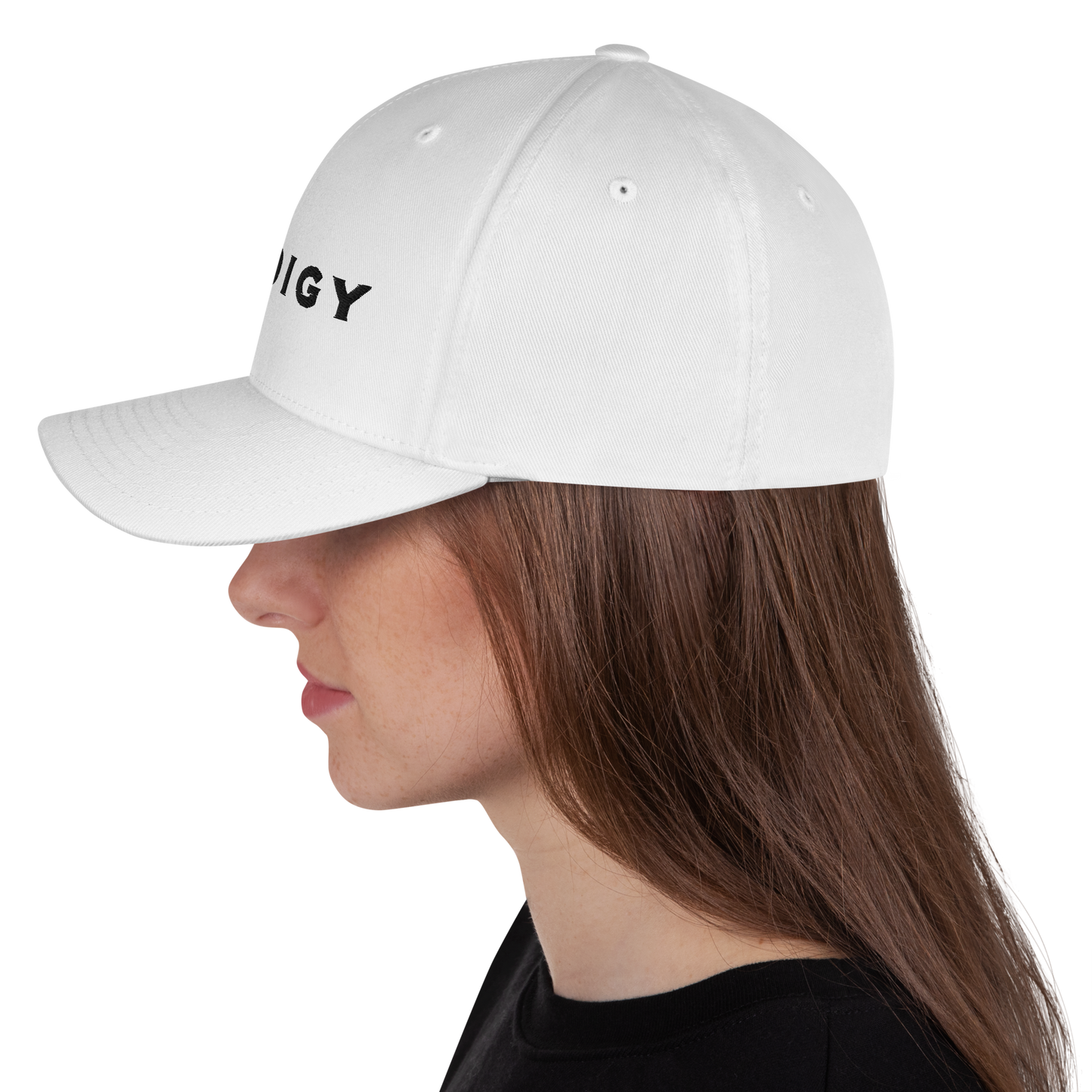 Prodigy FlexFit Closed Back Twill Cap (White)