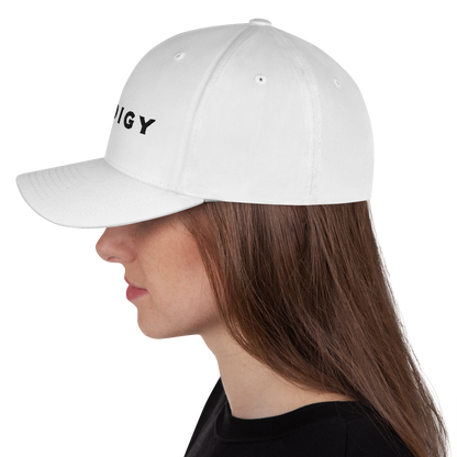 Prodigy FlexFit Closed Back Twill Cap (White)