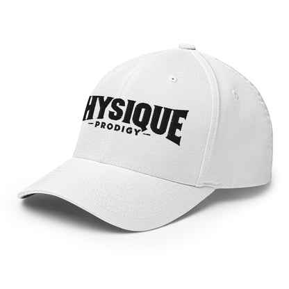 Physique Prodigy FlexFit Closed Back Twill Cap (White)