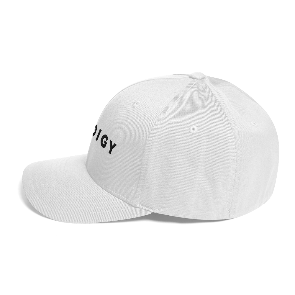 Prodigy FlexFit Closed Back Twill Cap (White)