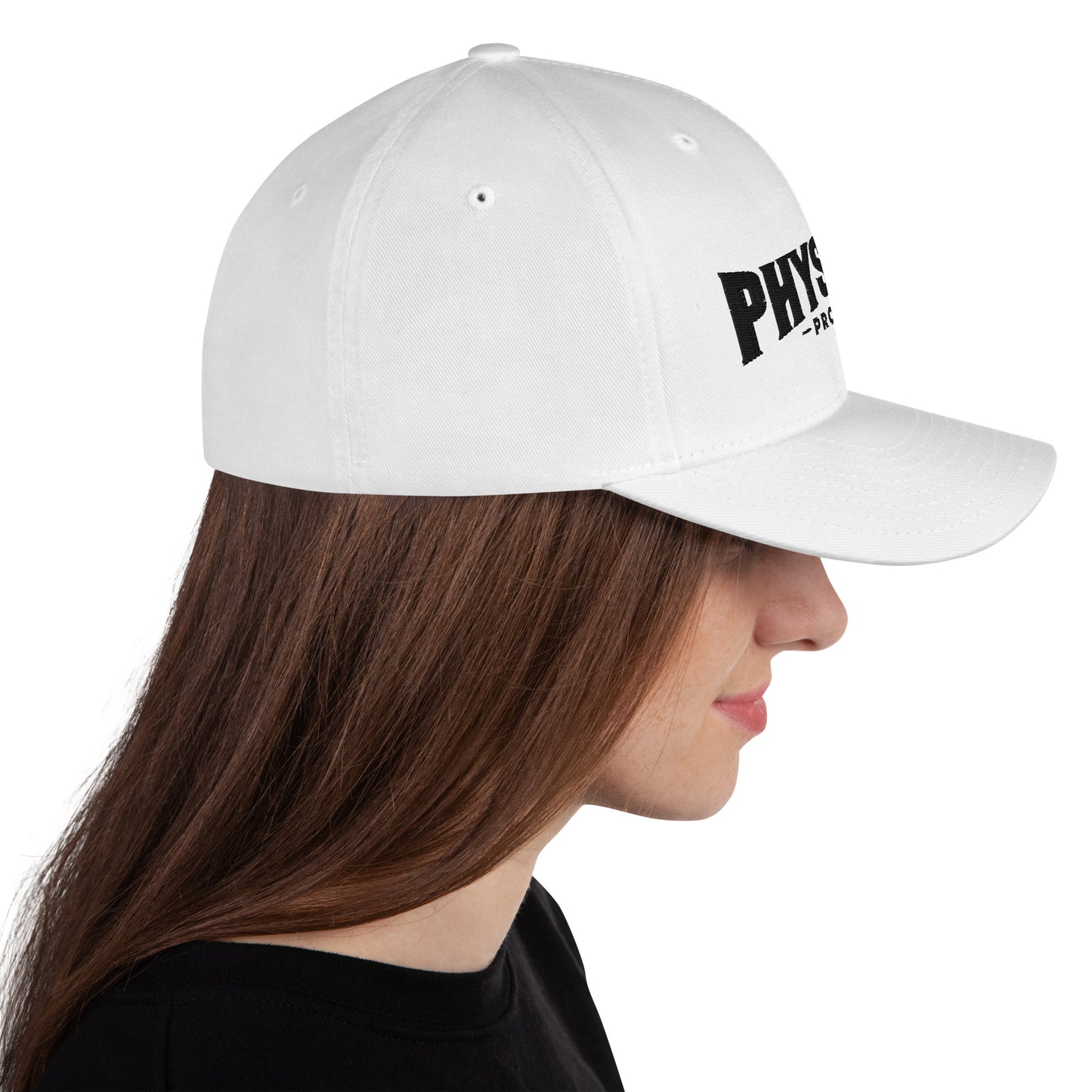 Physique Prodigy FlexFit Closed Back Twill Cap (White)