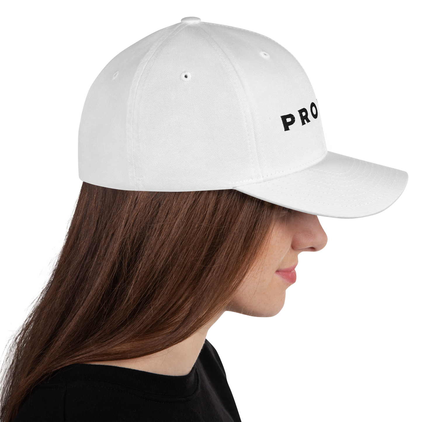 Prodigy FlexFit Closed Back Twill Cap (White)