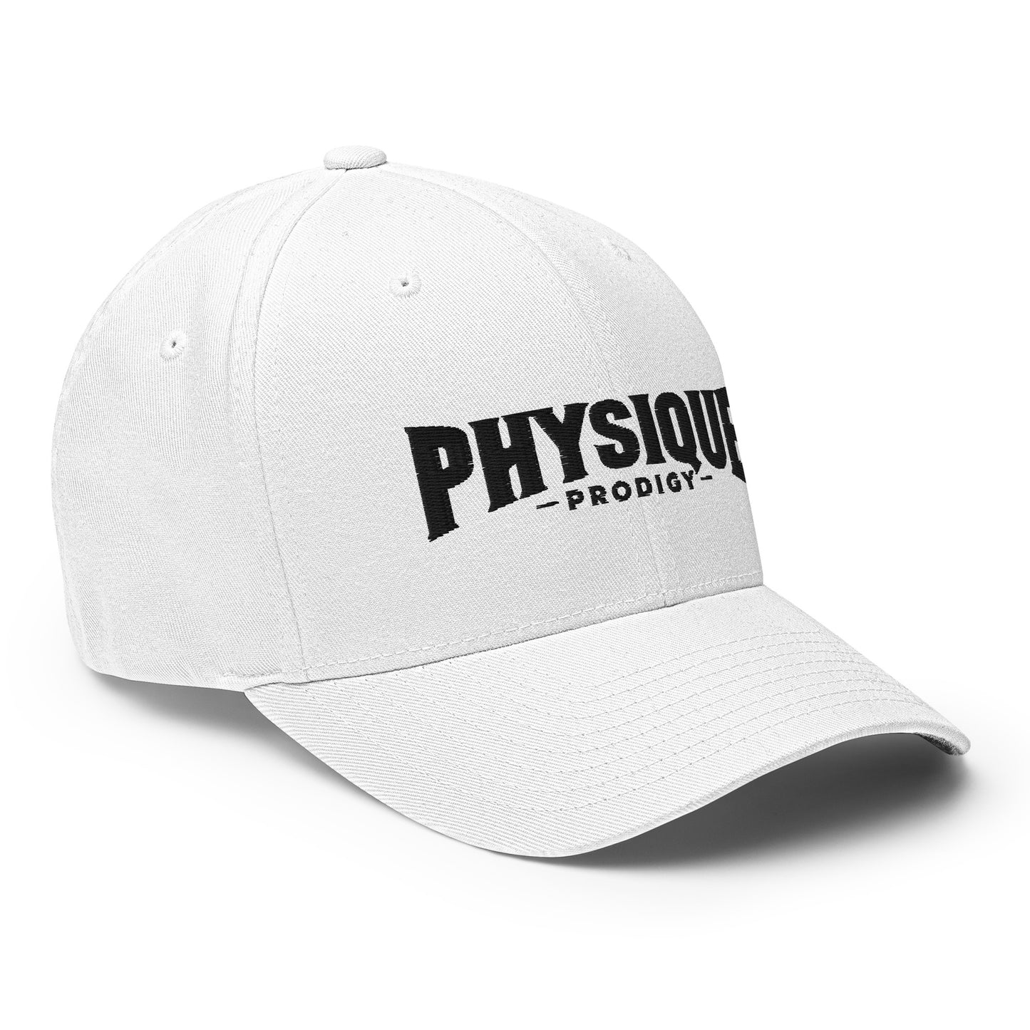 Physique Prodigy FlexFit Closed Back Twill Cap (White)