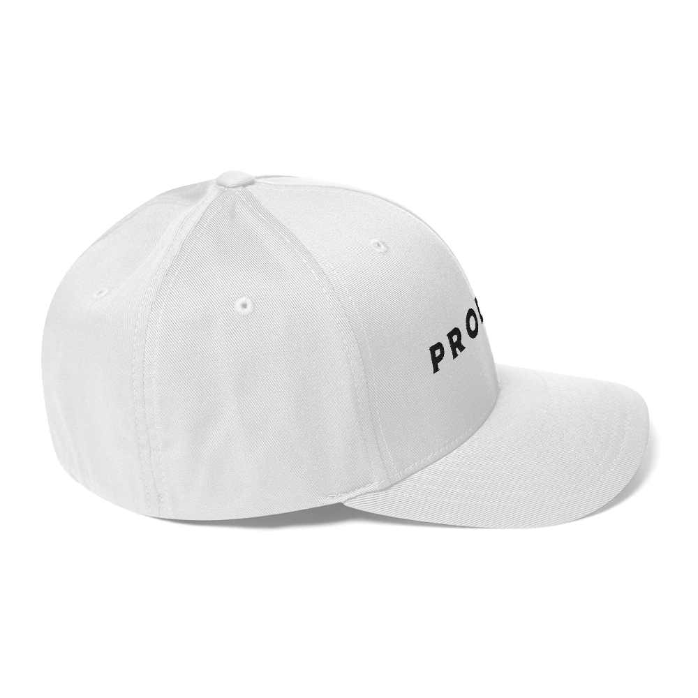 Prodigy FlexFit Closed Back Twill Cap (White)