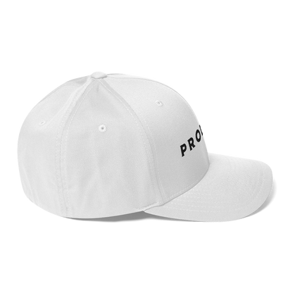 Prodigy FlexFit Closed Back Twill Cap (White)