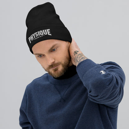 Physique Prodigy Black Embroidered Beanie