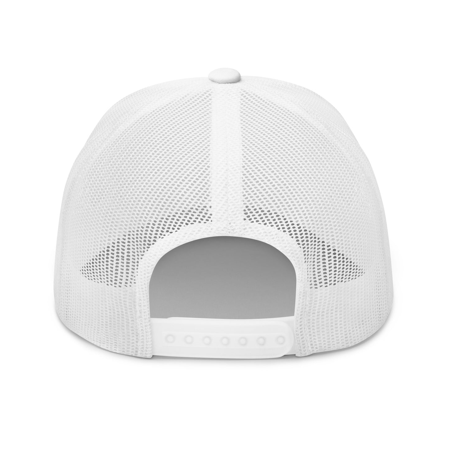 Physique Prodigy Embroidered Snapback Trucker Cap (White)